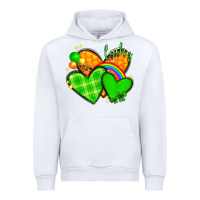 White st patricks day hearts png Urban Hoodie - NancyCooperArtShop