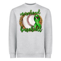 Heather Grey Morehead Baseball Liver Cancer Heavyweight Sweatshirt - texasbilliewilder