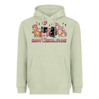 Matcha happy valentines day cats Heavyweight Hoodie - MaliasSmallBusiness
