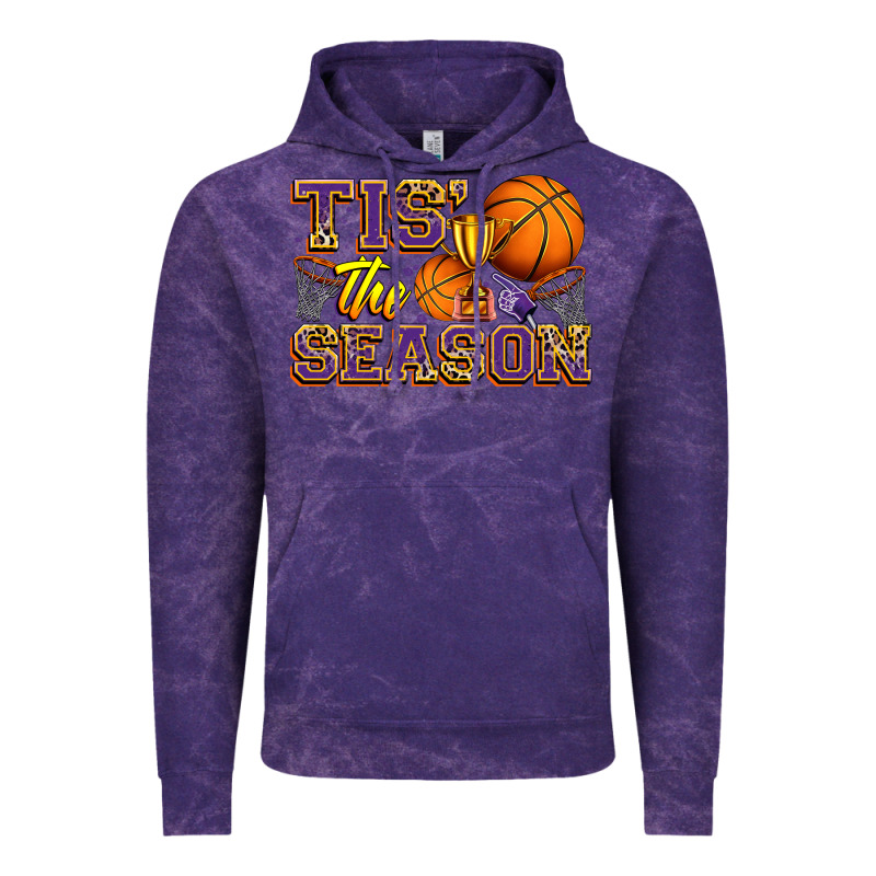 Tis' The Season Basketball Vintage Hoodie by Zillion Design Studio | Teevron