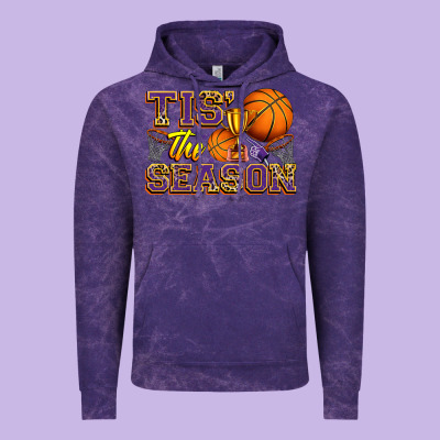 Tis' The Season Basketball Vintage Hoodie Designed By Zillion Design Studio