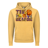 Vintage Mustard tis' the season basketball Vintage Hoodie - Zillion Design Studio