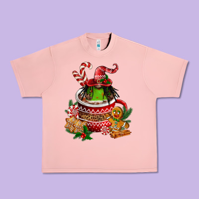 Christmas Coffee Afro Gnome Urban Heavy Tee Designed By Fadigitalartstudio