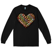 Black pride leopard heart Long Sleeve Tee - JahusDesignShop