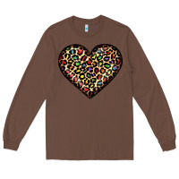 Chestnut pride leopard heart Long Sleeve Tee - JahusDesignShop