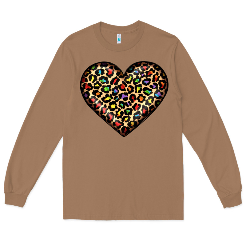 Pride Leopard Heart Long Sleeve Tee by JahusDesignShop | Teevron