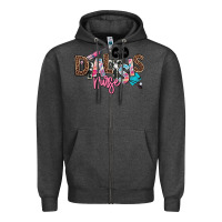 Charcoal Heather dialysis nurse Zipper Hoodie - NancyCooperArtShop