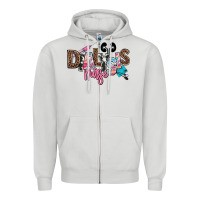 Dove Grey dialysis nurse Zipper Hoodie - NancyCooperArtShop