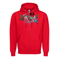 Red dialysis nurse Zipper Hoodie - NancyCooperArtShop