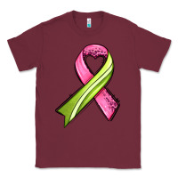 Burgundy breast cancer sport ribbons Classic Tee - AdoDesignShop