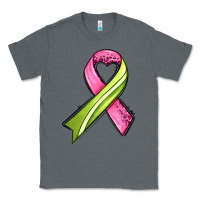 Charcoal Heather breast cancer sport ribbons Classic Tee - AdoDesignShop