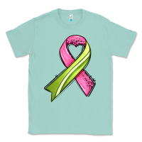 Seafoam breast cancer sport ribbons Classic Tee - AdoDesignShop