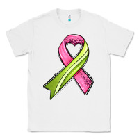 White breast cancer sport ribbons Classic Tee - AdoDesignShop