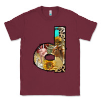 Burgundy farm life alphabet lowercase letters d Classic Tee - BundleAndBundleShop