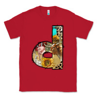 Red farm life alphabet lowercase letters d Classic Tee - BundleAndBundleShop