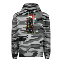 Slate Camo christmas newfoundland dog Premium Hoodie - LillyAllenDesigns