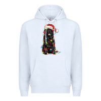 White christmas newfoundland dog Premium Hoodie - LillyAllenDesigns