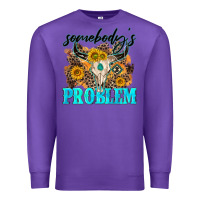 Purple somebodys problem Premium Sweatshirt - NancyCooperArtShop