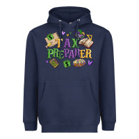 Navy tax preparer Heavyweight Hoodie - MaliasSmallBusiness