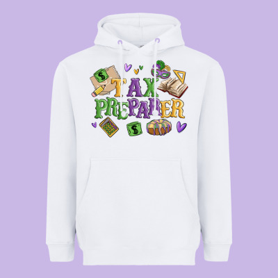 Tax Preparer Heavyweight Hoodie Designed By Maliassmallbusiness