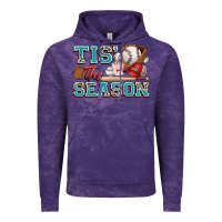 Cloud Purple tis' the season baseball Vintage Hoodie - Zillion Design Studio