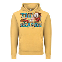 Vintage Mustard tis' the season baseball Vintage Hoodie - Zillion Design Studio