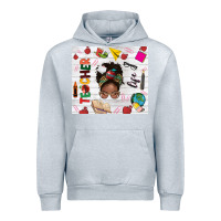 Heather Grey afro teacher life Urban Hoodie - NancyCooperArtShop