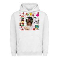 Pigment Lunar Rock afro teacher life Urban Hoodie - NancyCooperArtShop