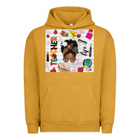 Pigment Peanut Butter afro teacher life Urban Hoodie - NancyCooperArtShop