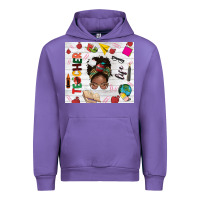 Tulip afro teacher life Urban Hoodie - NancyCooperArtShop