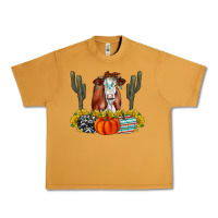 Peanut Butter Fall Cow Urban Heavy Tee - CowhideDigitalArt