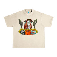 Sandshell Fall Cow Urban Heavy Tee - CowhideDigitalArt