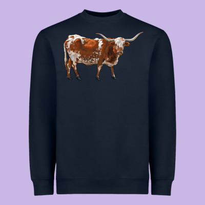 Longhorn Heavyweight Sweatshirt Designed By Ranaportraitstore