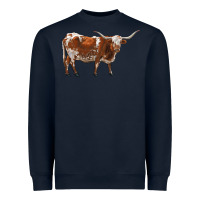 Navy longhorn Heavyweight Sweatshirt - RanaPortraitStore