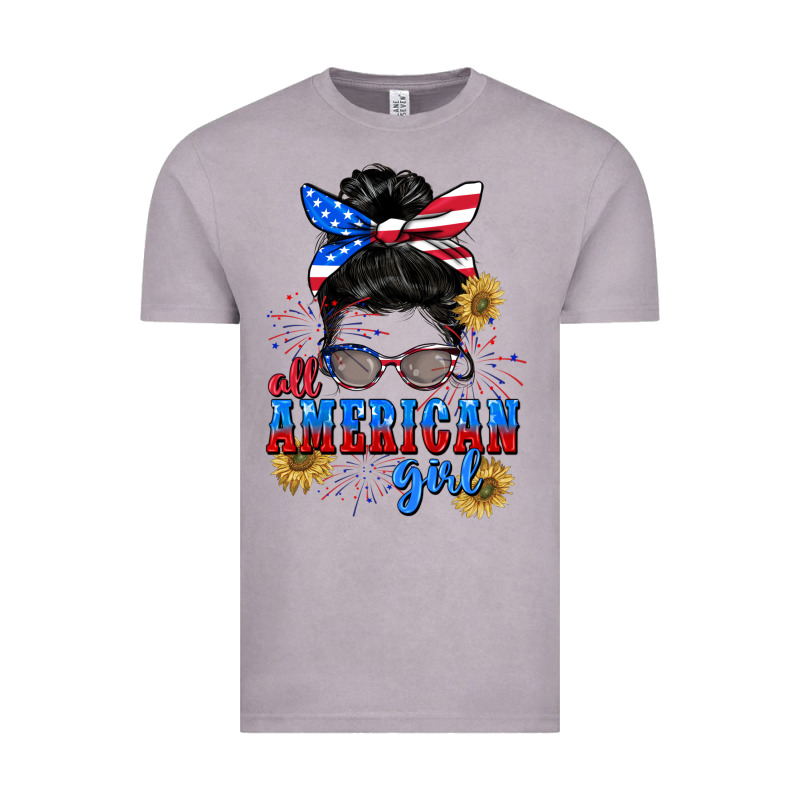 All American Girl 4th Of July Vintage Tee by CowGirlArtShop | Teevron