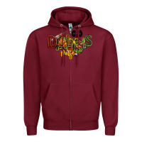 Burgundy dialysis nurse kidney juneteenth Zipper Hoodie - NancyCooperArtShop