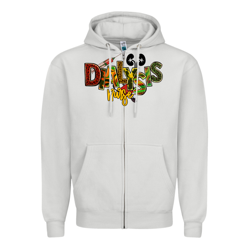 Dialysis Nurse Kidney Juneteenth Zipper Hoodie by NancyCooperArtShop | Teevron