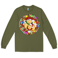 Army Green Christmas chick Long Sleeve Tee - Artiststas