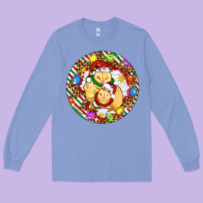Christmas Chick Long Sleeve Tee Designed By Artiststas