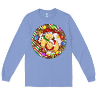 Colony Blue Christmas chick Long Sleeve Tee - Artiststas