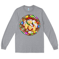 Heather Grey Christmas chick Long Sleeve Tee - Artiststas