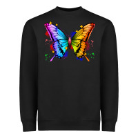 Black rainbow butterfly Heavyweight Sweatshirt - Zillion Design Studio