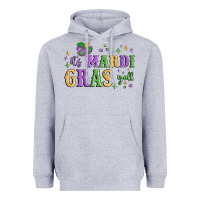 Heather Grey it's mardi gras y'all Heavyweight Hoodie - MaliasSmallBusiness
