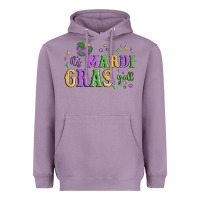 Lavender it's mardi gras y'all Heavyweight Hoodie - MaliasSmallBusiness