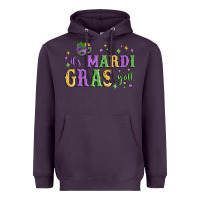 Plum it's mardi gras y'all Heavyweight Hoodie - MaliasSmallBusiness