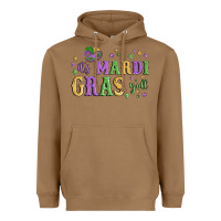 Toasted Coconut it's mardi gras y'all Heavyweight Hoodie - MaliasSmallBusiness