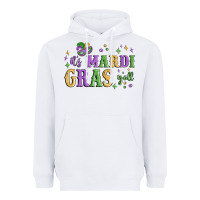 White it's mardi gras y'all Heavyweight Hoodie - MaliasSmallBusiness