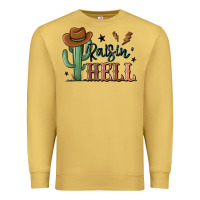 Antique Gold raisin hell cowboy cactus Premium Sweatshirt - MaliasSmallBusiness