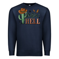 Navy raisin hell cowboy cactus Premium Sweatshirt - MaliasSmallBusiness