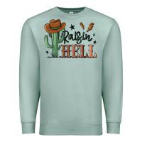 Seafoam raisin hell cowboy cactus Premium Sweatshirt - MaliasSmallBusiness